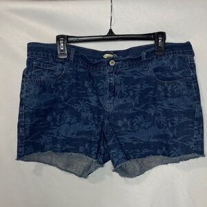 Old Navy The Diva by Tropical Print Jean Shorts